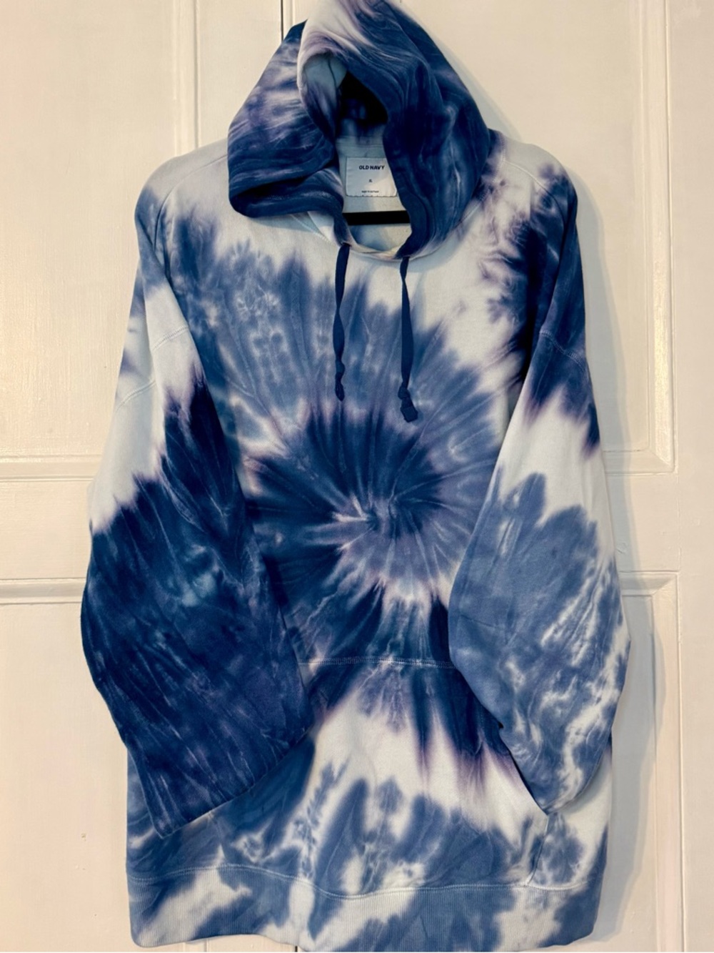 Old Navy Blue Tie-Dye Hoodie - XL
